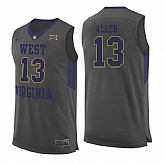 West Virginia Mountaineers 13 Teddy Allen Gray College Basketball Jersey Dzhi,baseball caps,new era cap wholesale,wholesale hats